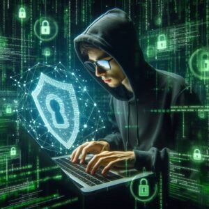 ethical hacker encrypting a website