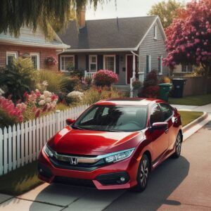 2005 red honda civic